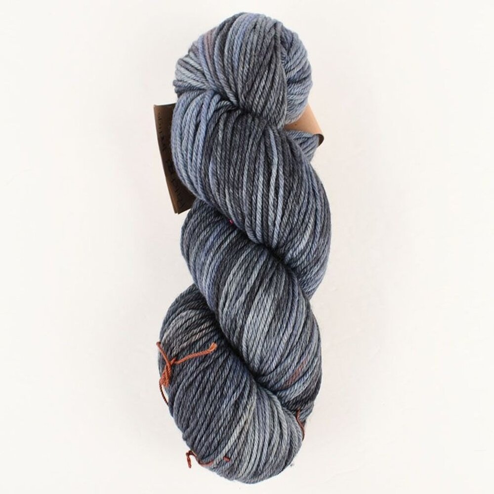 MadelineTosh DK Twist Yarn Superwash Merino Wool Patched Indigo Colorway